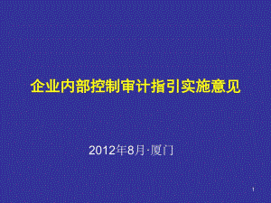 企業(yè)內(nèi)部控制審計-2012827-廈門