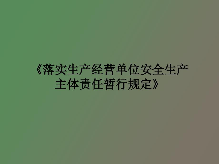 落实生产经营单位安全生产主体责任_第1页