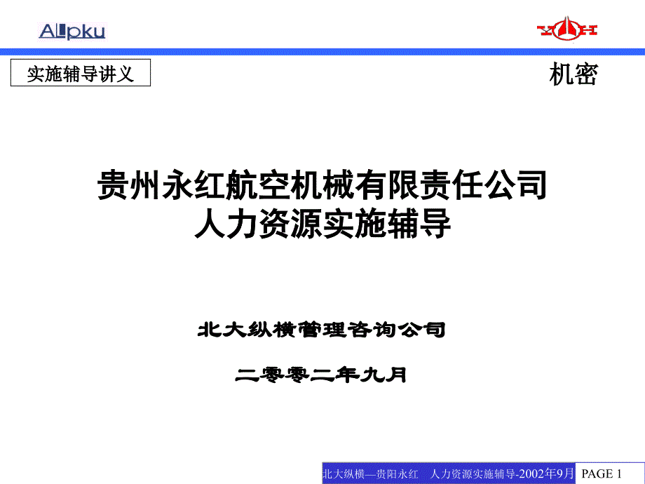 某某—人力资源实施辅导_第1页