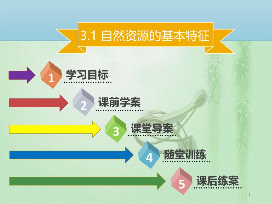 八年级地理上册 3.1 自然资源的基本特征习题优质课件 （新版）新人教版_第1页