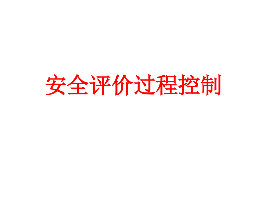 安全评价过程控制_第1页