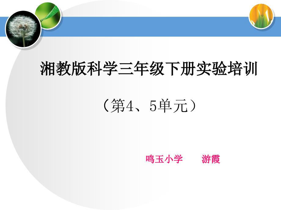 科学三年级下4-6单元实验操作_第1页