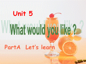 新版pep小學英語四年級上冊unit5 A let27s learn課件