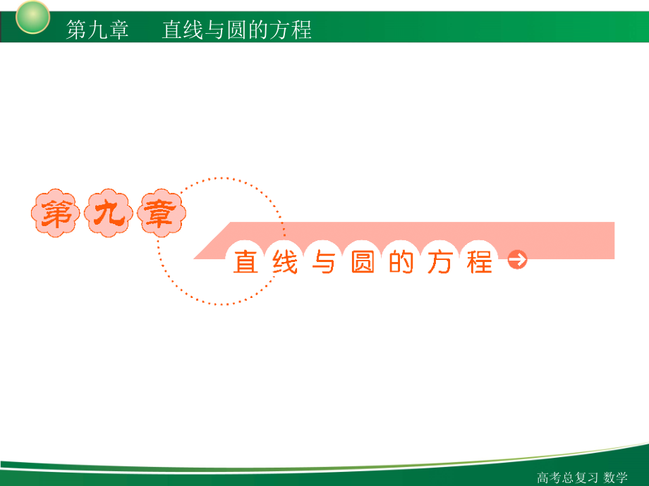 高三高考数学（理复习）9-1课件_第1页