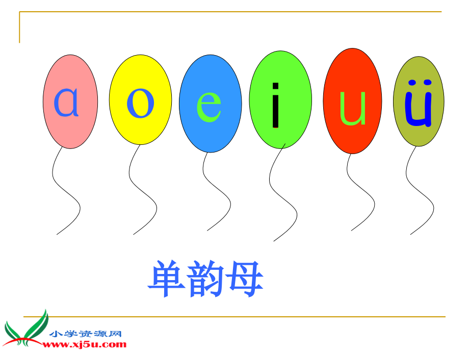 人教版小学语文一年级上册汉语拼音aoouiu_第1页