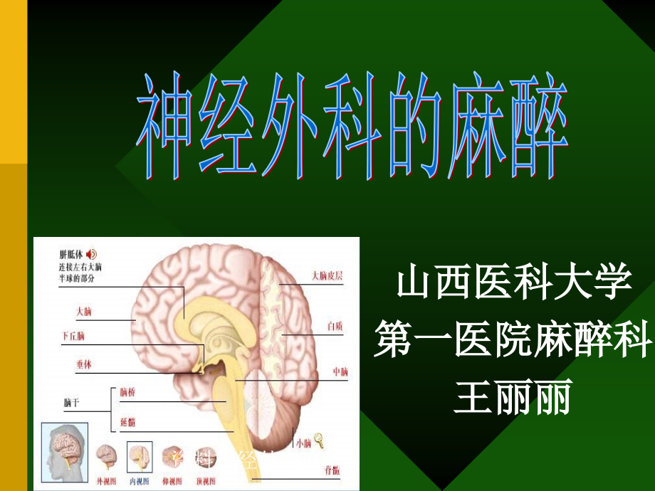 资料神经外科麻醉课件_第1页