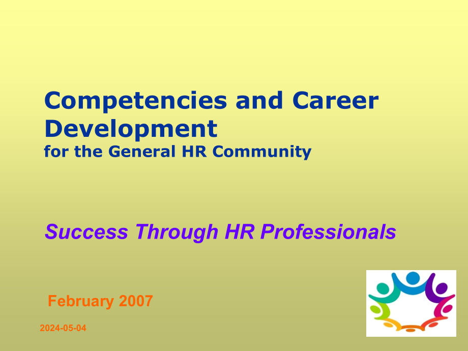 Success Through HR Professionals通过人力资源专业人士的成功_第1页