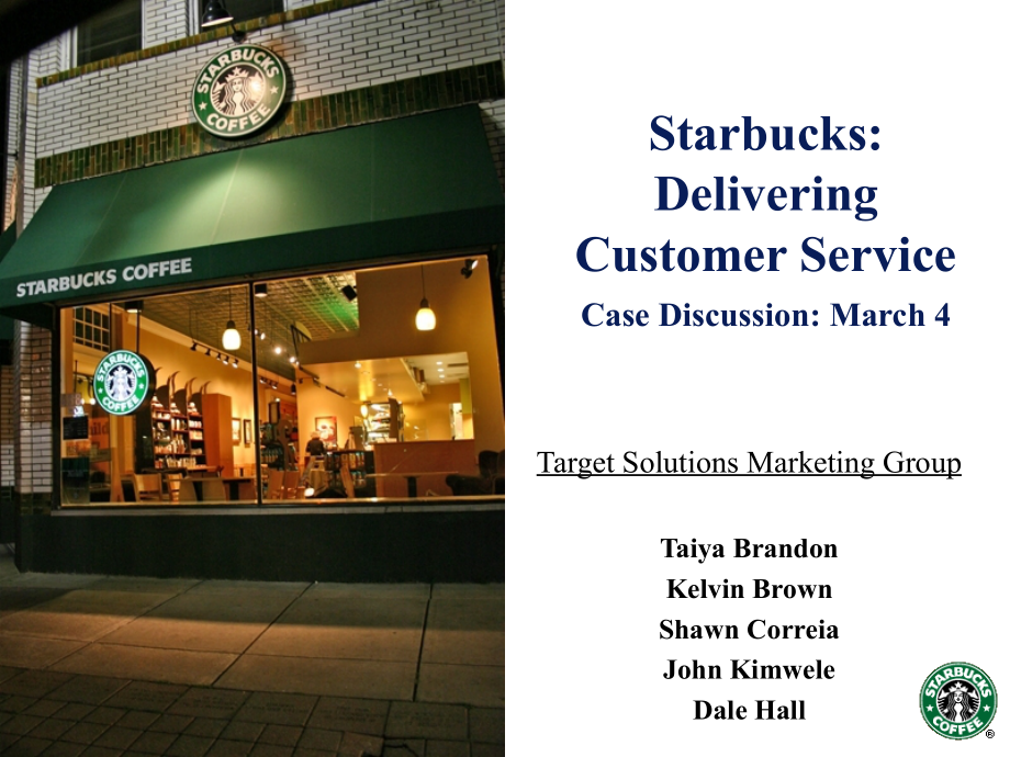 Starbucks Delivering Customer Service_第1页