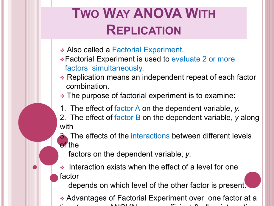 Two way ANOVA with replication - Portal双向方差分析与复制-门_第1页