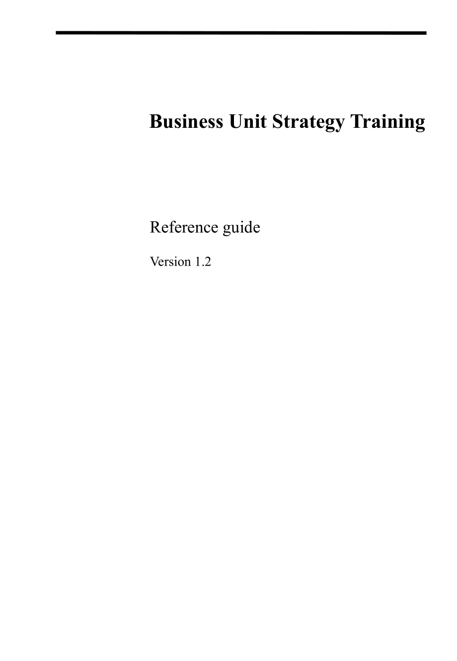 Business Unit Strategy Training - Gazhoo_第1页