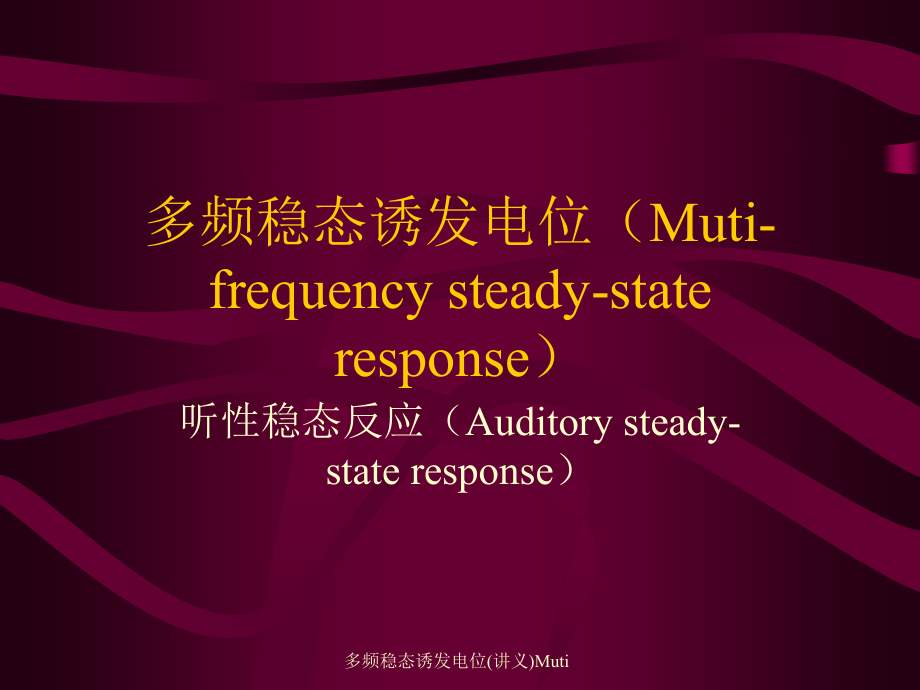 多频稳态诱发电位(讲义)Muti课件_第1页