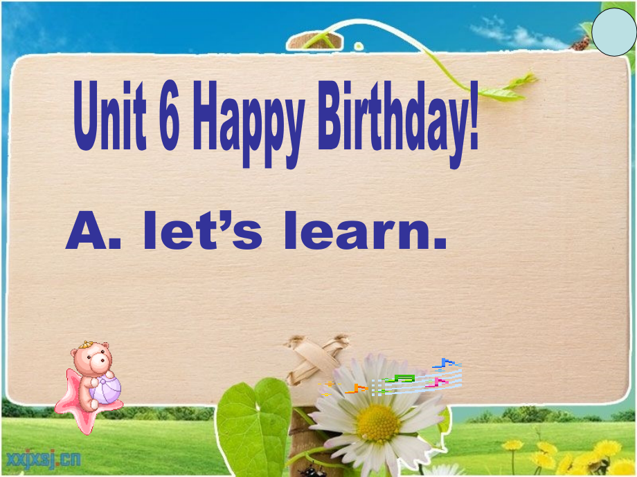 PEP人教版小学三年级上册英语unit6_Happy_Birthday_PartA_第1页