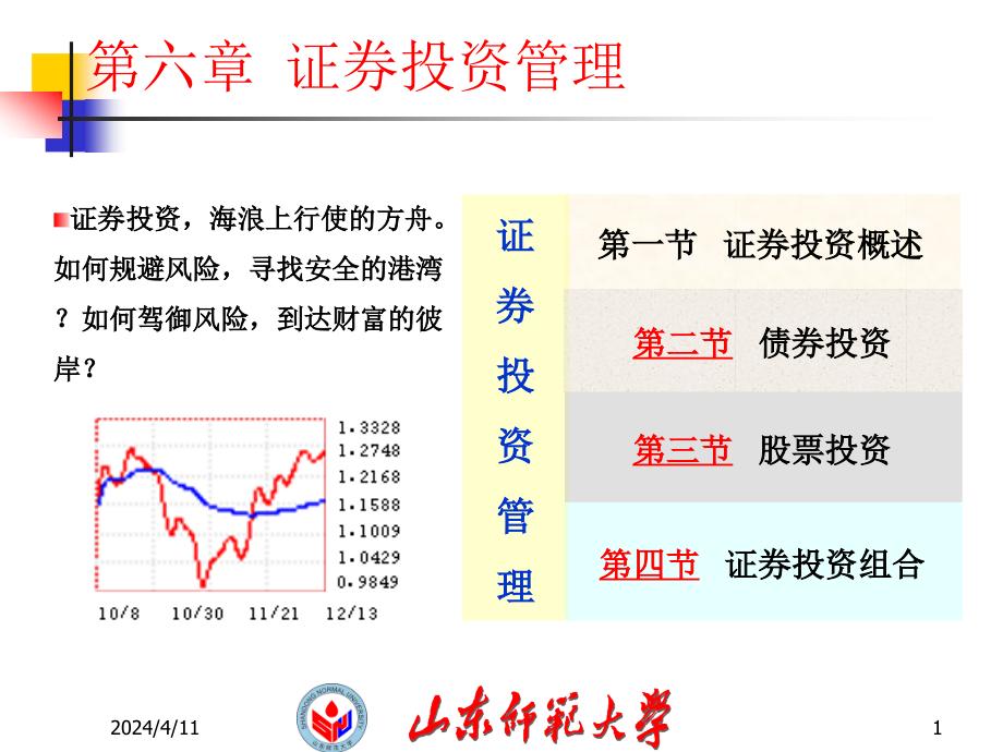 財務(wù)管理課件 第六章 證券投資管理_第1頁