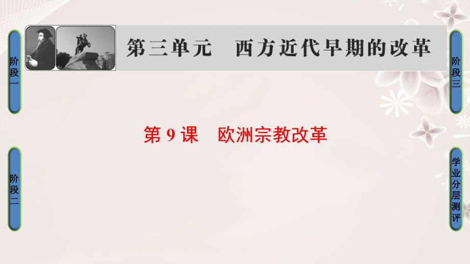 2016-2017学年高中历史 第3单元 西方近代早期的改革 第9课 欧洲宗教改革课件 岳麓版选修1_第1页