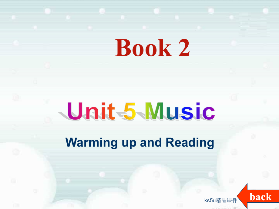 高中英語(yǔ)必修2 Unit5 Music-Warming up and Reading課件_第1頁(yè)