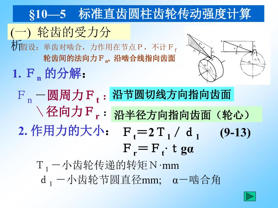 标准直齿圆柱齿轮传动强度计算模版课件_第1页