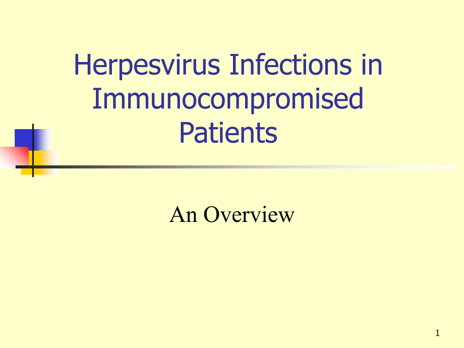 HerpesvirusInfectionsinImmunocompromisedPatients_第1页