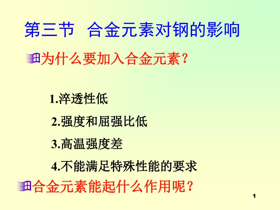 合金元素对钢的影响_第1页