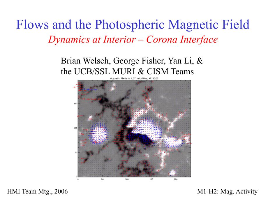 FlowsandthePhotosphericMagneticFieldDynamicsat_第1页