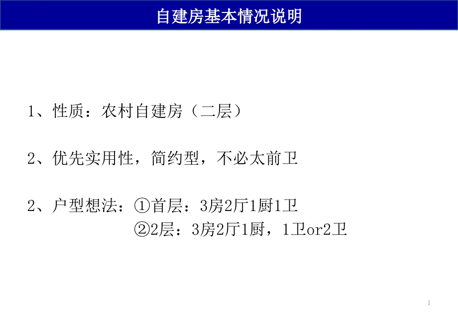 1、性质农村自建房（二层）2、优先实用性,简约型,不必_第1页