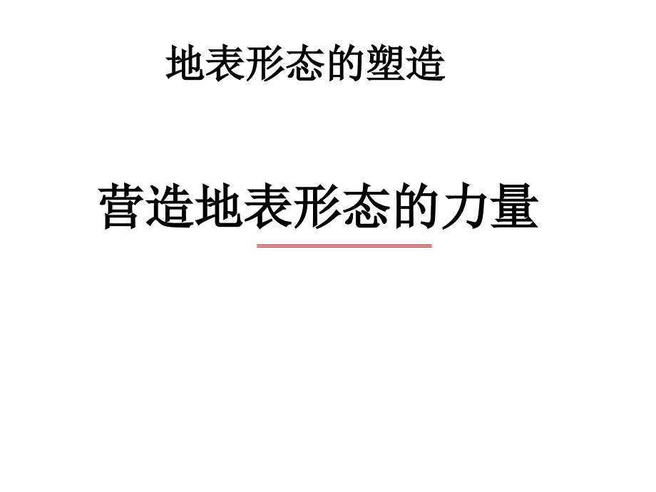 营造地表形态的力量_第1页