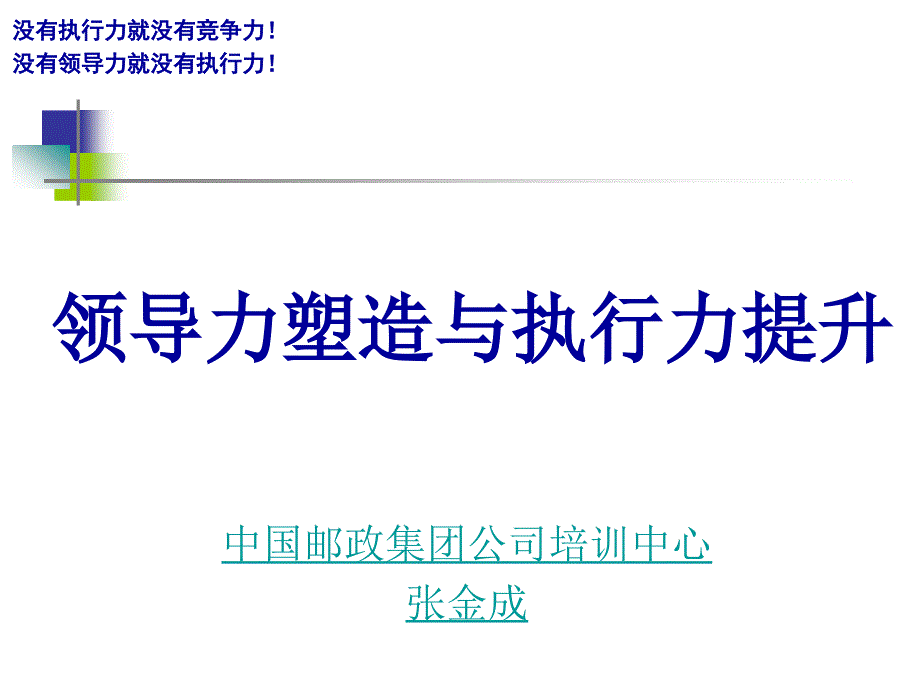 领导力塑造与执行力提升(张金成)模版课件_第1页