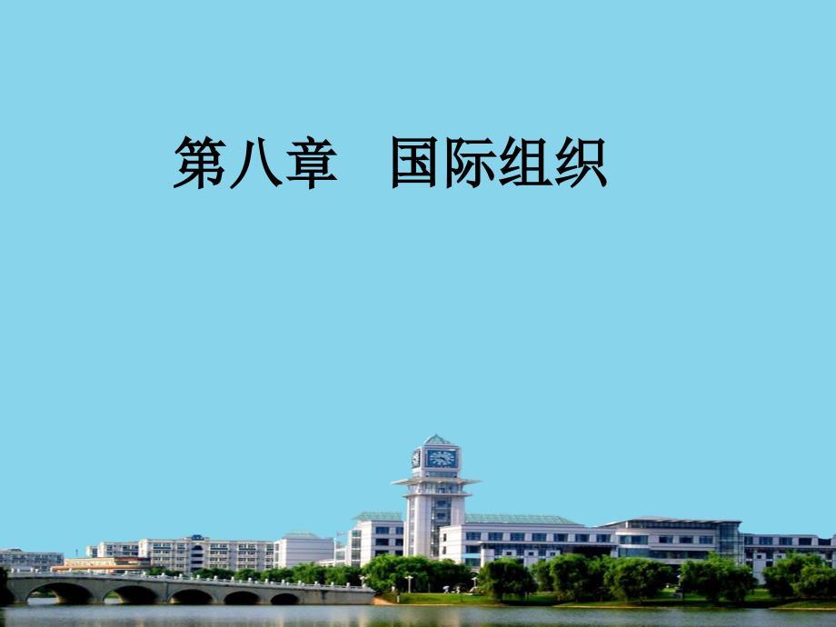 《国际政治学导论》课件第八章国际组织_第1页