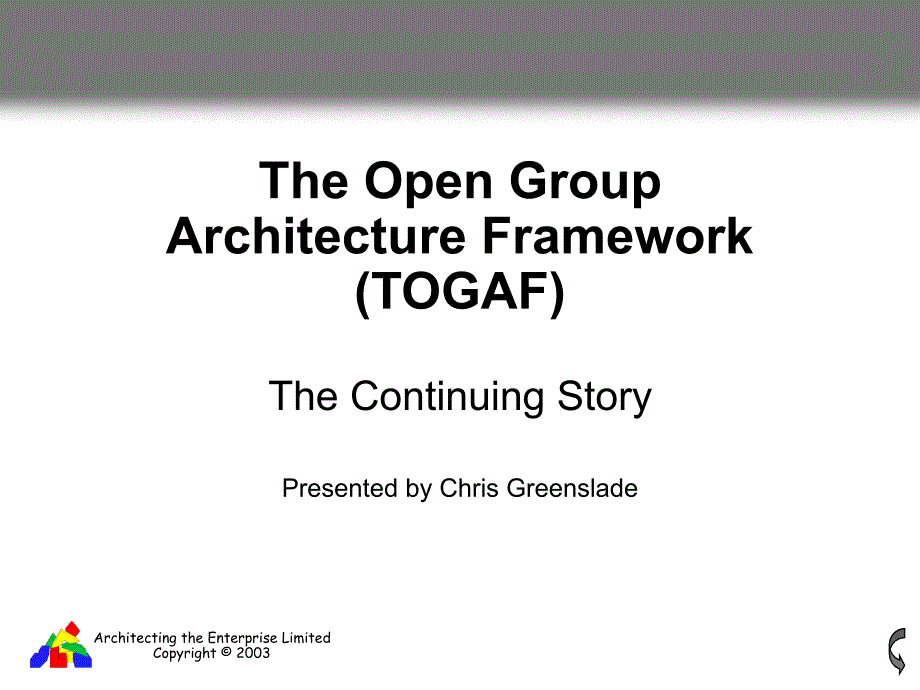 TheOpenGroupArchitectureFramework(TOGAF)_第1页