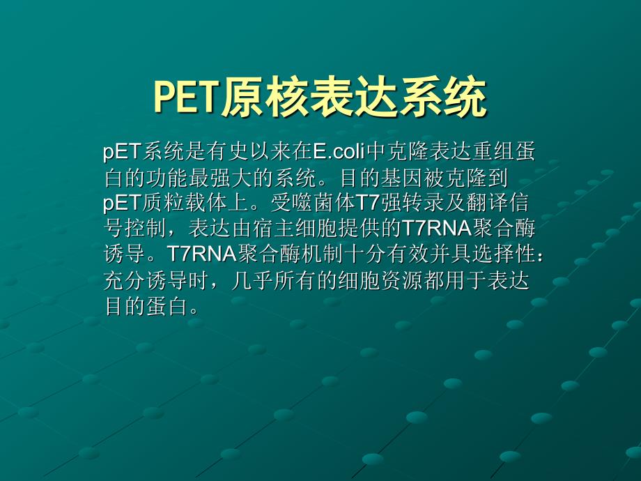 PET系统_原核表达详细总结_第1页