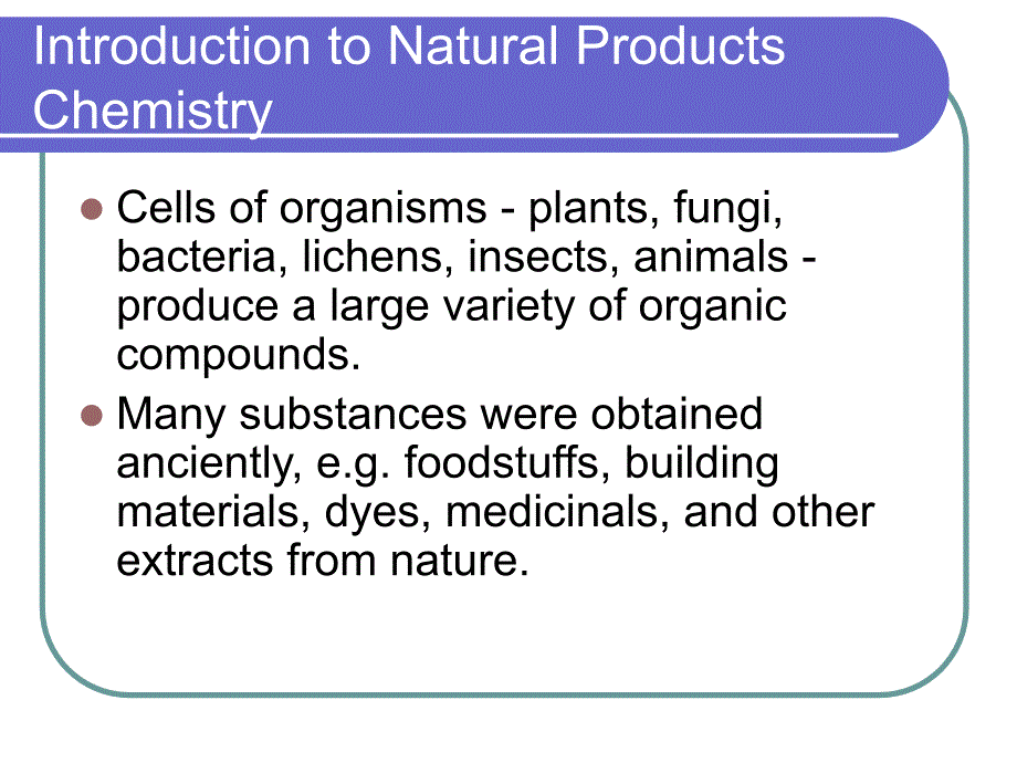 Introduction to Natural Products Chemistry_第1页