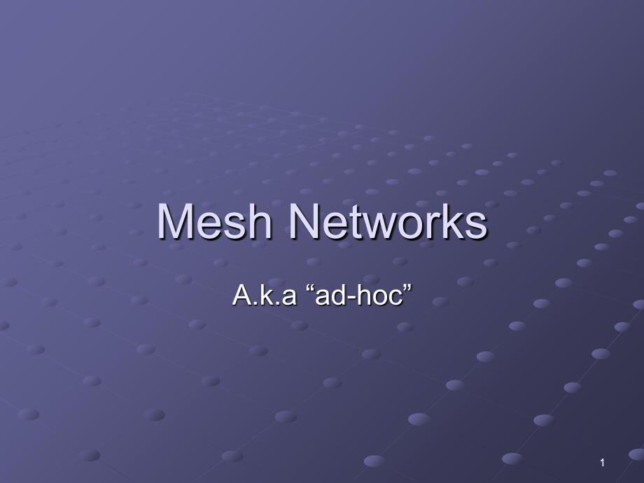 MeshNetworks_第1页