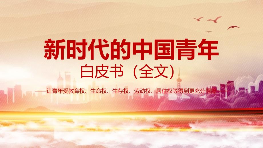 2022认识《新时代的中国青年白皮书(全文）》PPT课件_第1页