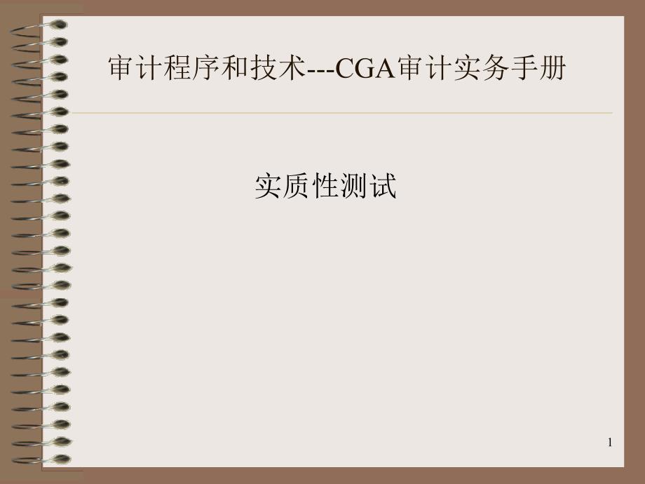 审计程序和技术---Cghdsyt_第1页