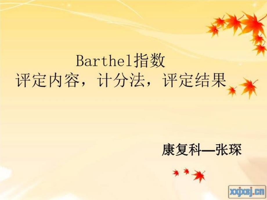 《Barthel指数》PPT课件_第1页