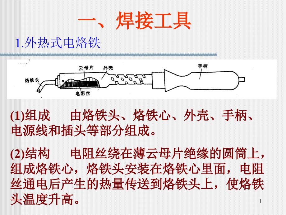 《无线电装接工》知识培训(焊接工艺)_第1页