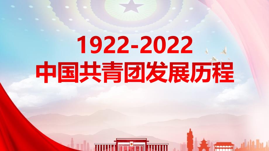 20221922年至2022年中国共青团发展历程重点学习课件_第1页