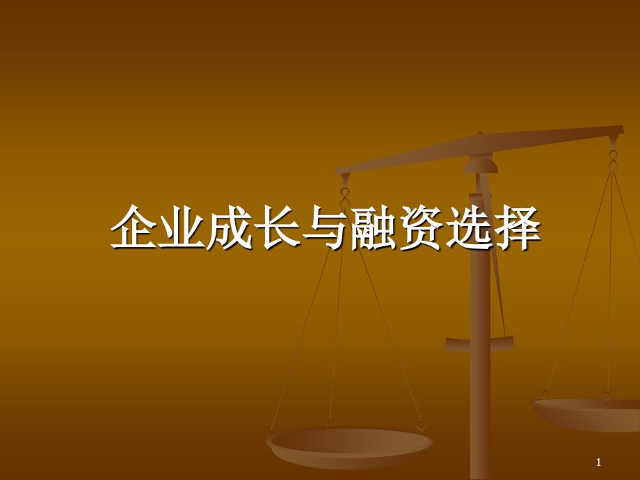 企业成长与融资选择（PPT78页）_第1页