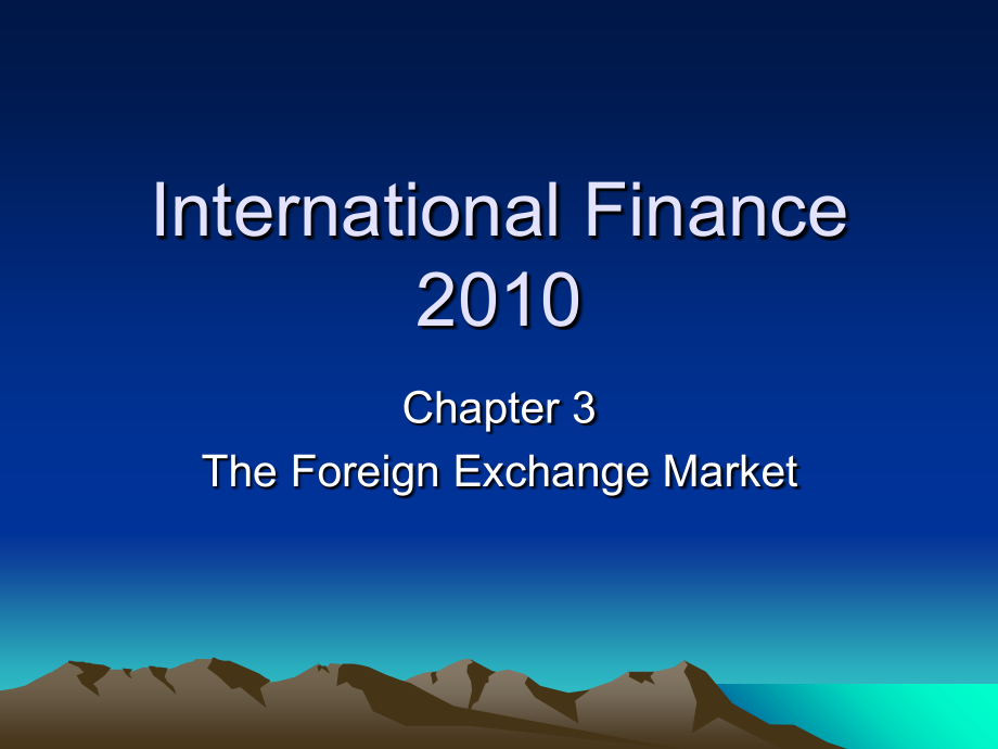 国际金融英文课件3_第1页