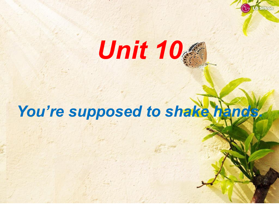 九年级英语unit10You’resupposedtoshakehandsSectionA1a-2d_第1页