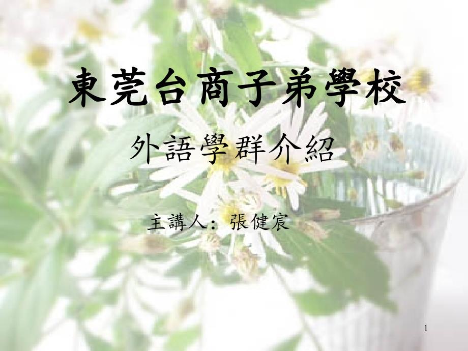 外语学群介绍说明_第1页