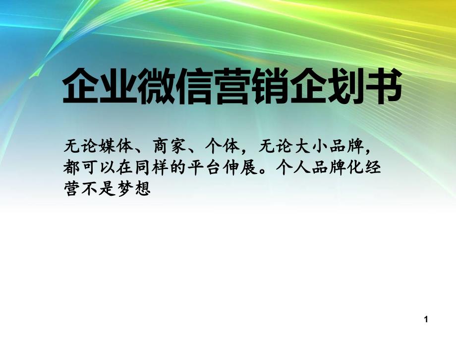 微信营销微信公众平台教程_第1页