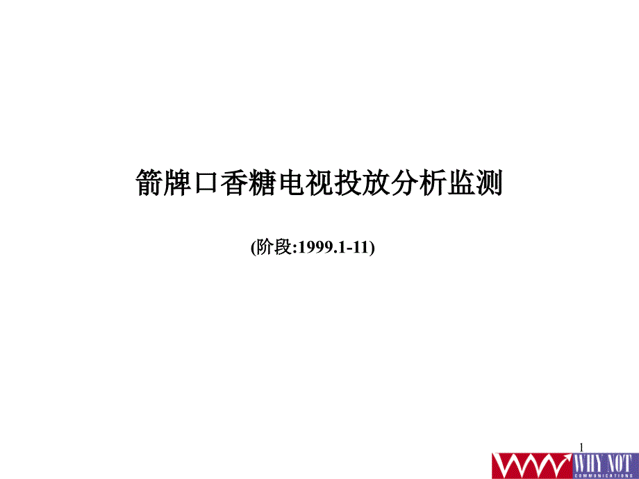 媒介策划_箭牌口香糖电视投放分析监测_第1页