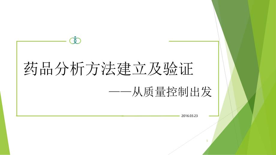 药品分析方法建立及验证_从质量控制出发（PPT58页)_第1页