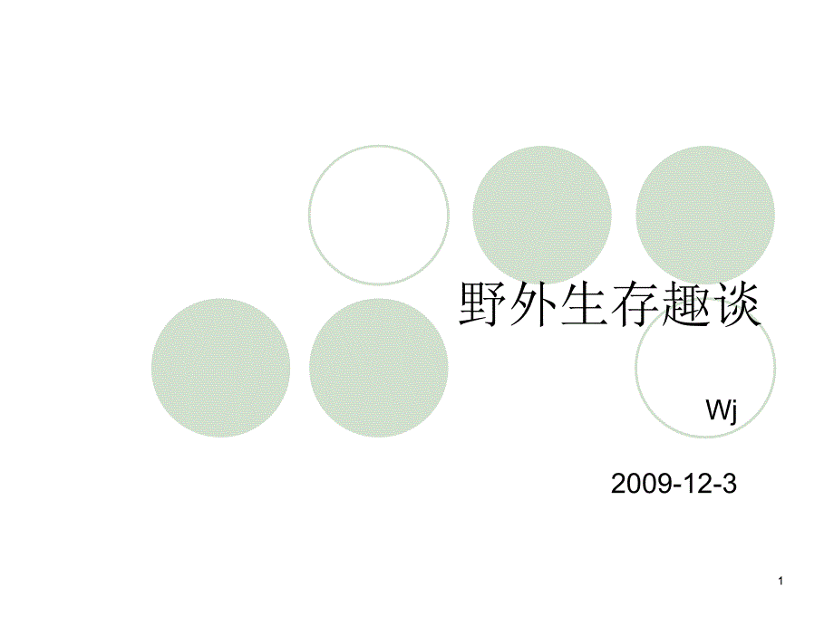 野外生存趣谈_第1页