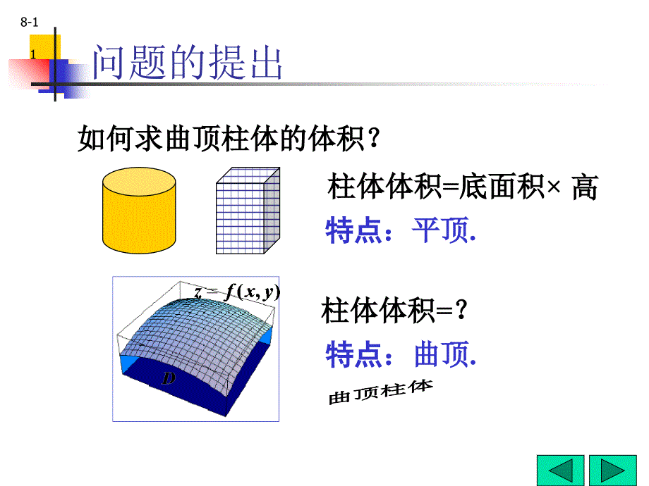 9-1二重积分的概念课件_第1页