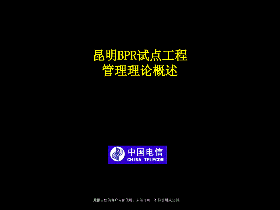 某电信业务流程重组试点工程管理理论概述_第1页