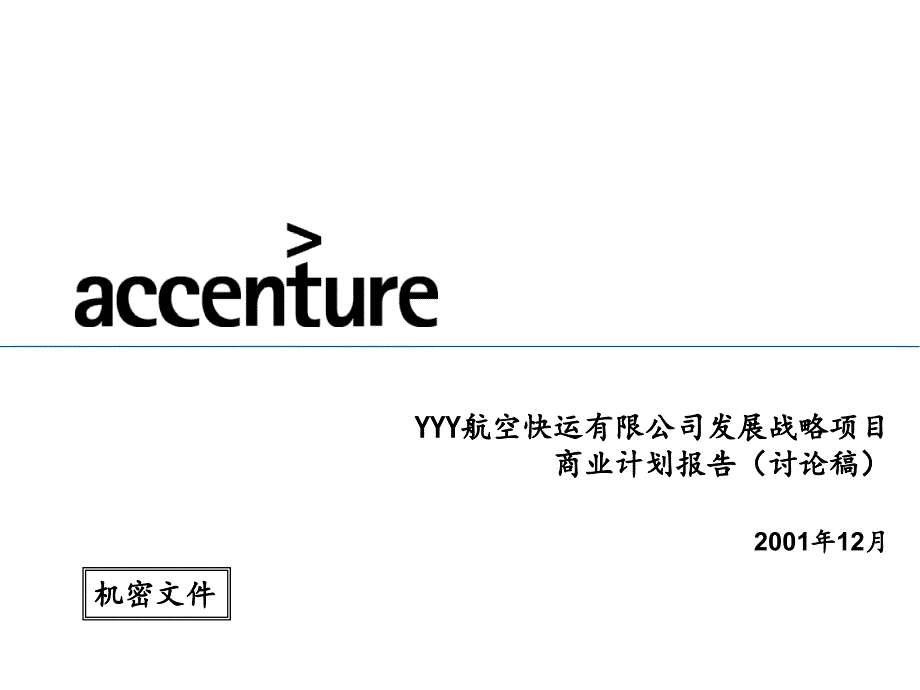 某航空公司发展战略商业计划项目报告_第1页