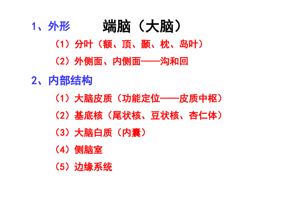 《系统解剖》课件24-25端脑wzf_第1页