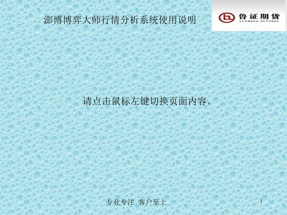 澎博博弈大师行情分析系统使用说明_第1页