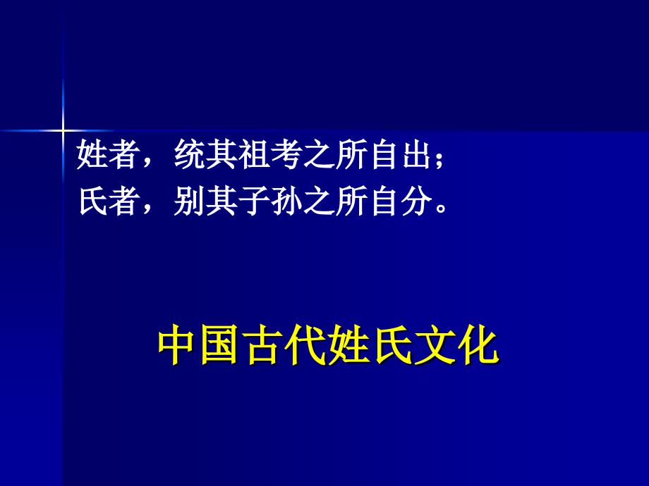 中国古代姓氏文化课件_第1页